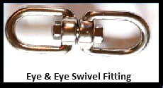 eye eye swivel fitting